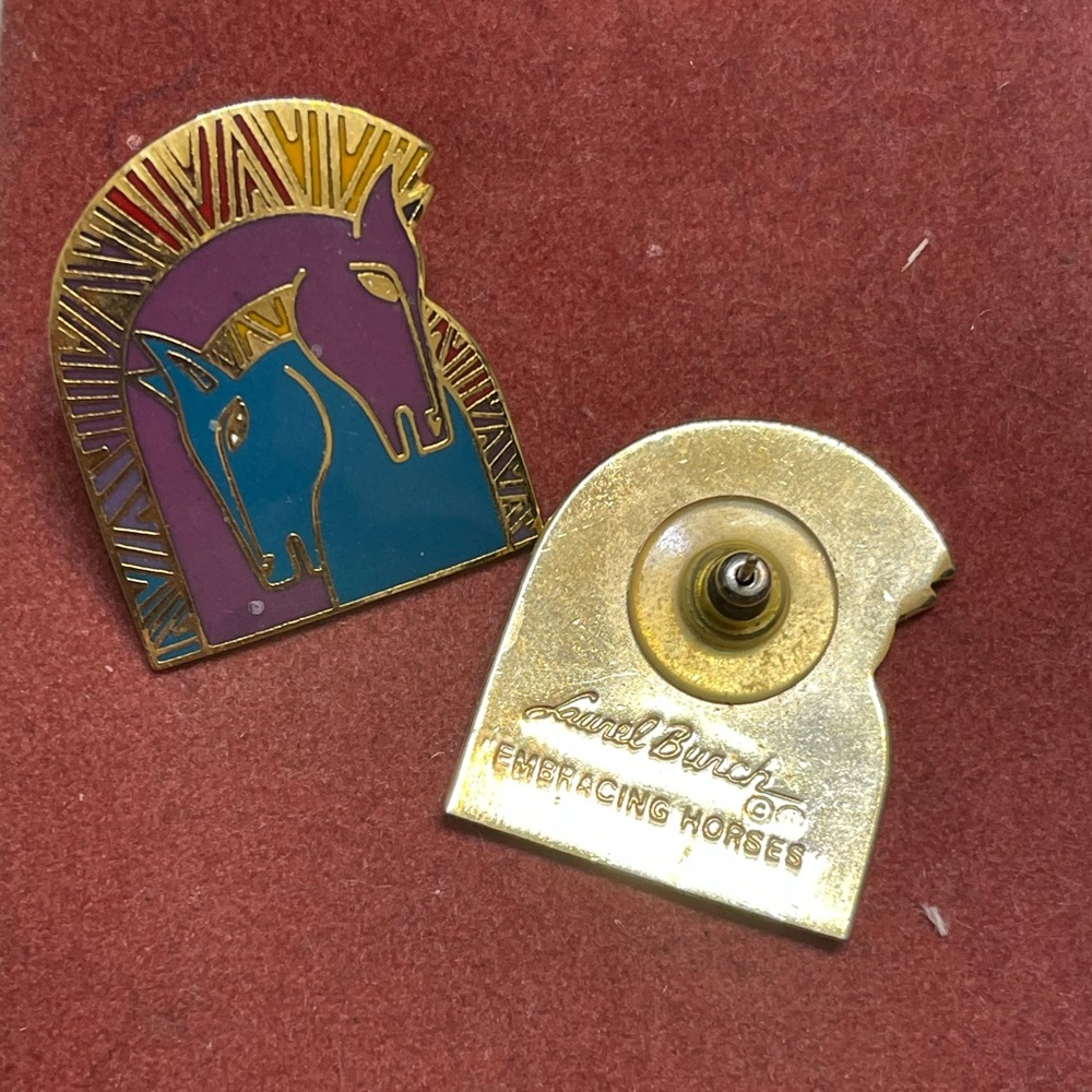 Laurel Birch Embracing Horses Earrings - Picture 2 of 4